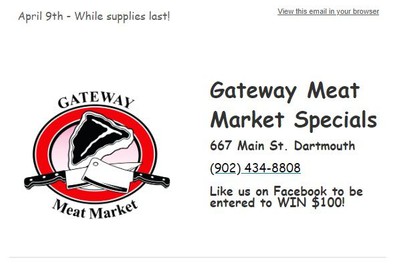 Gateway Meat Market Flyer April 9 to 15