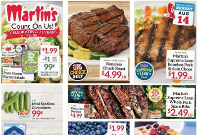 Martin’s (IN, MI) Weekly Ad Flyer Specials August 14 to August 20, 2022
