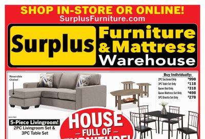 Surplus Furniture & Mattress Warehouse (Winnipeg) Flyer August 15 to 28