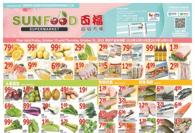 Sunfood Supermarket Flyer October 25 to 31