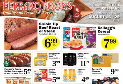 Ferraro Foods Flyer August 16 to 29