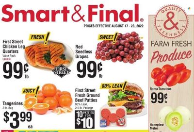 Smart & Final (AZ, CA) Weekly Ad Flyer Specials August 17 to August 23, 2022