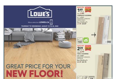 Lowe's (ON) Flyer August 18 to 24