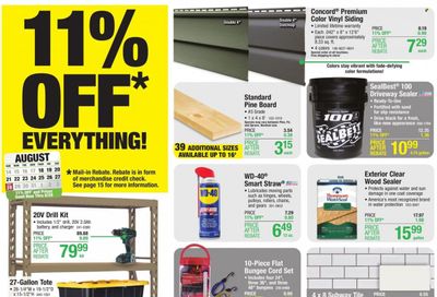 Menards Weekly Ad Flyer Specials August 18 to August 28, 2022