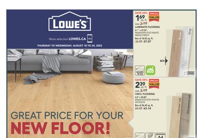 Lowe's (West) Flyer August 18 to 24