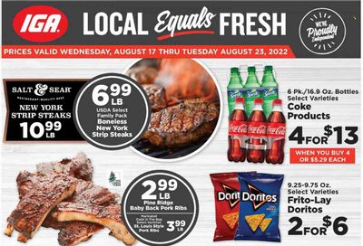 IGA (KY) Weekly Ad Flyer Specials August 17 to August 23, 2022