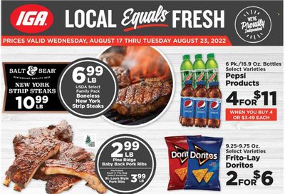 IGA (KY) Weekly Ad Flyer Specials August 17 to August 23, 2022