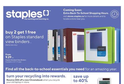 Staples Flyer August 17 to 23
