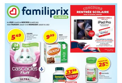 Familiprix Clinique Flyer August 18 to 24