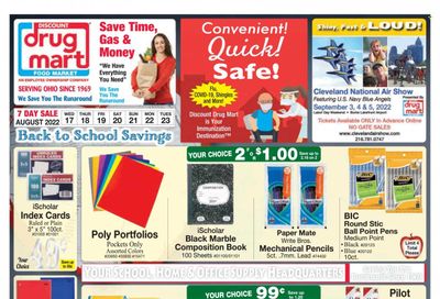 Discount Drug Mart (OH) Weekly Ad Flyer Specials August 17 to August 23, 2022