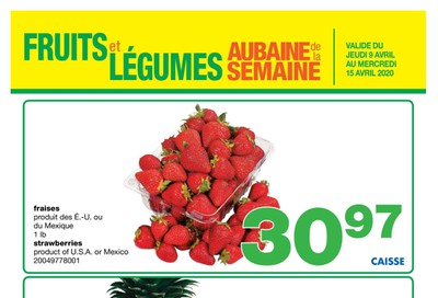 Wholesale Club (QC) Produce Deal of the Week Flyer April 9 to 15