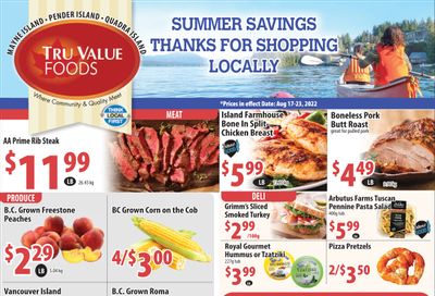 Tru Value Foods Flyer August 17 to 23