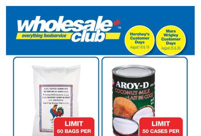 Wholesale Club (Atlantic) Flyer August 18 to September 7