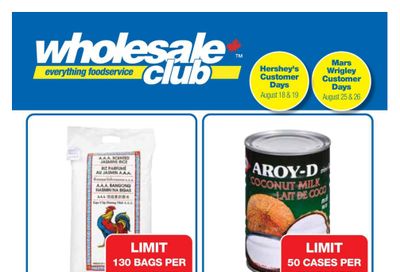 Wholesale Club (ON) Flyer August 18 to September 7