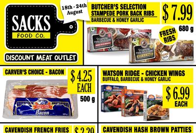 Sacks Food Co. Flyer August 18 to 24