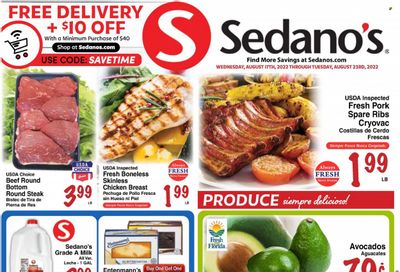 Sedano's (FL) Weekly Ad Flyer Specials August 17 to August 23, 2022