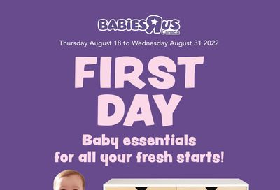 Babies R Us Flyer August 18 to 31