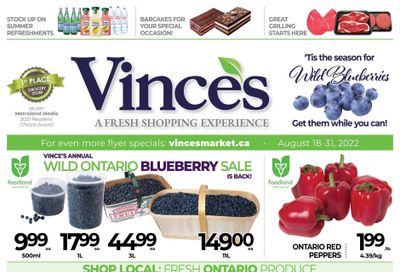 Vince's Market Flyer August 18 to 31