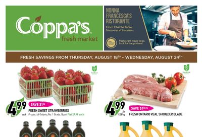 Coppa's Fresh Market Flyer August 18 to 24