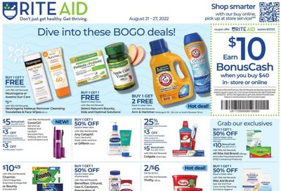 RITE AID Weekly Ad Flyer Specials August 21 to August 27, 2022