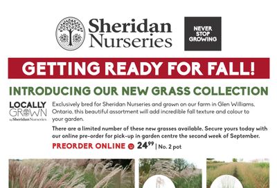 Sheridan Nurseries Flyer August 18 to September 7