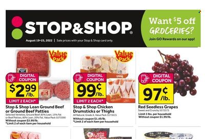 Stop & Shop (NJ) Weekly Ad Flyer Specials August 19 to August 25, 2022