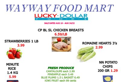 WayWay Food Mart Flyer August 18 to 24