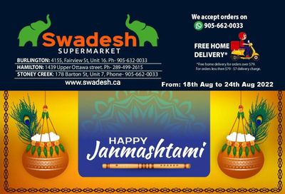 Swadesh Supermarket Flyer August 18 to 24