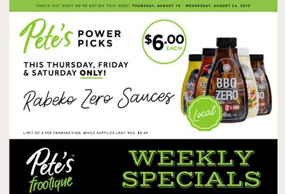 Pete's Fine Foods Flyer August 18 to 24