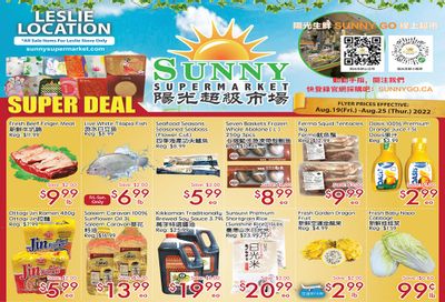 Sunny Supermarket (Leslie) Flyer August 19 to 25