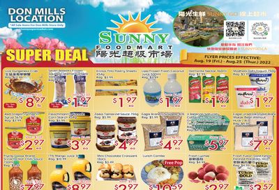 Sunny Foodmart (Don Mills) Flyer August 19 to 25