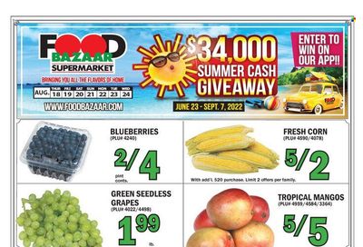 Food Bazaar (CT, NJ, NY) Weekly Ad Flyer Specials August 18 to August 24, 2022