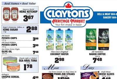 Claytons Heritage Market Flyer August 19 to 25