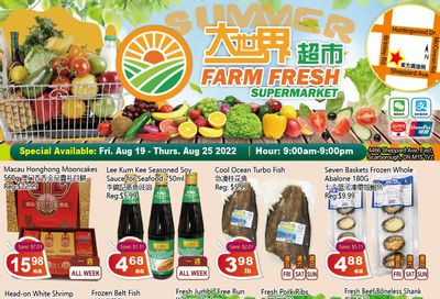 Farm Fresh Supermarket Flyer August 19 to 25