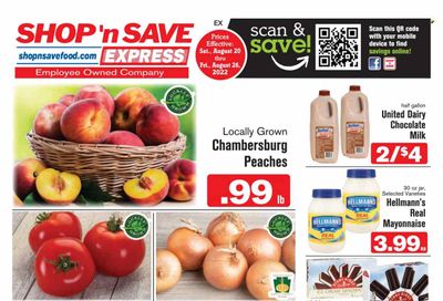 Shop ‘n Save Express (MD, PA, WV) Weekly Ad Flyer Specials August 20 to August 26, 2022