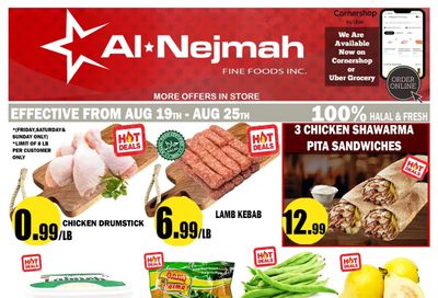 Alnejmah Fine Foods Inc. Flyer August 19 to 25