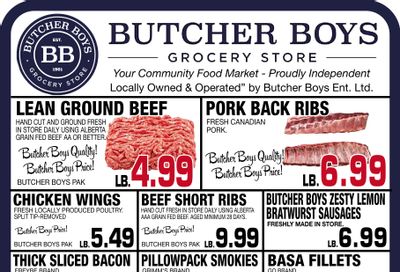 Butcher Boys Grocery Store Flyer August 19 to 25