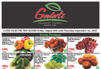 Galati Market Fresh Flyer August 19 to September 1