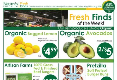 Nature's Emporium Weekly Flyer August 19 to 25