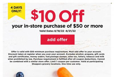 Shoppers (MD, VA) Weekly Ad Flyer Specials August 18 to August 21, 2022