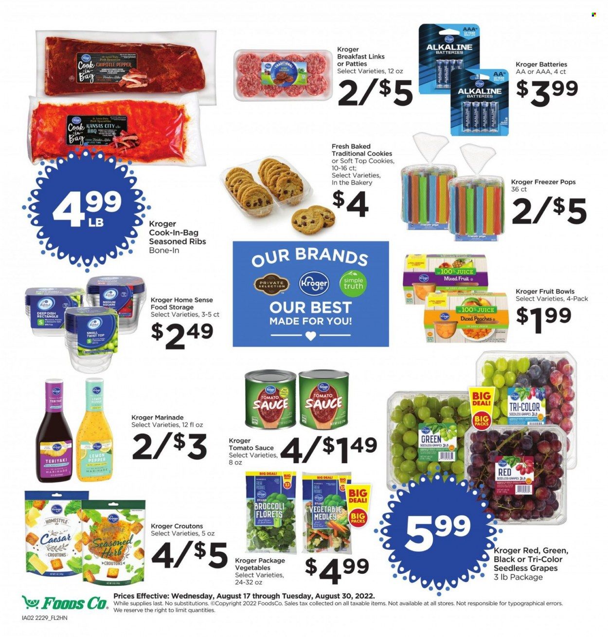 Foods Co (CA, OH, VA) Weekly Ad Flyer Specials August 17 to August 23, 2022