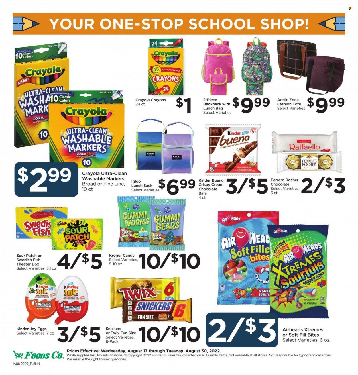 Foods Co (CA, OH, VA) Weekly Ad Flyer Specials August 17 to August 23, 2022