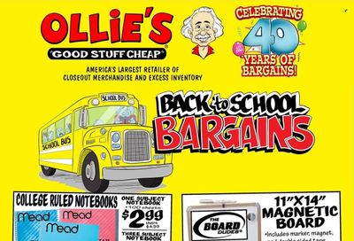 Ollie's Bargain Outlet Weekly Ad Flyer Specials August 18 to August 23, 2022