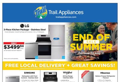 Trail Appliances (BC) Flyer August 18 to 31