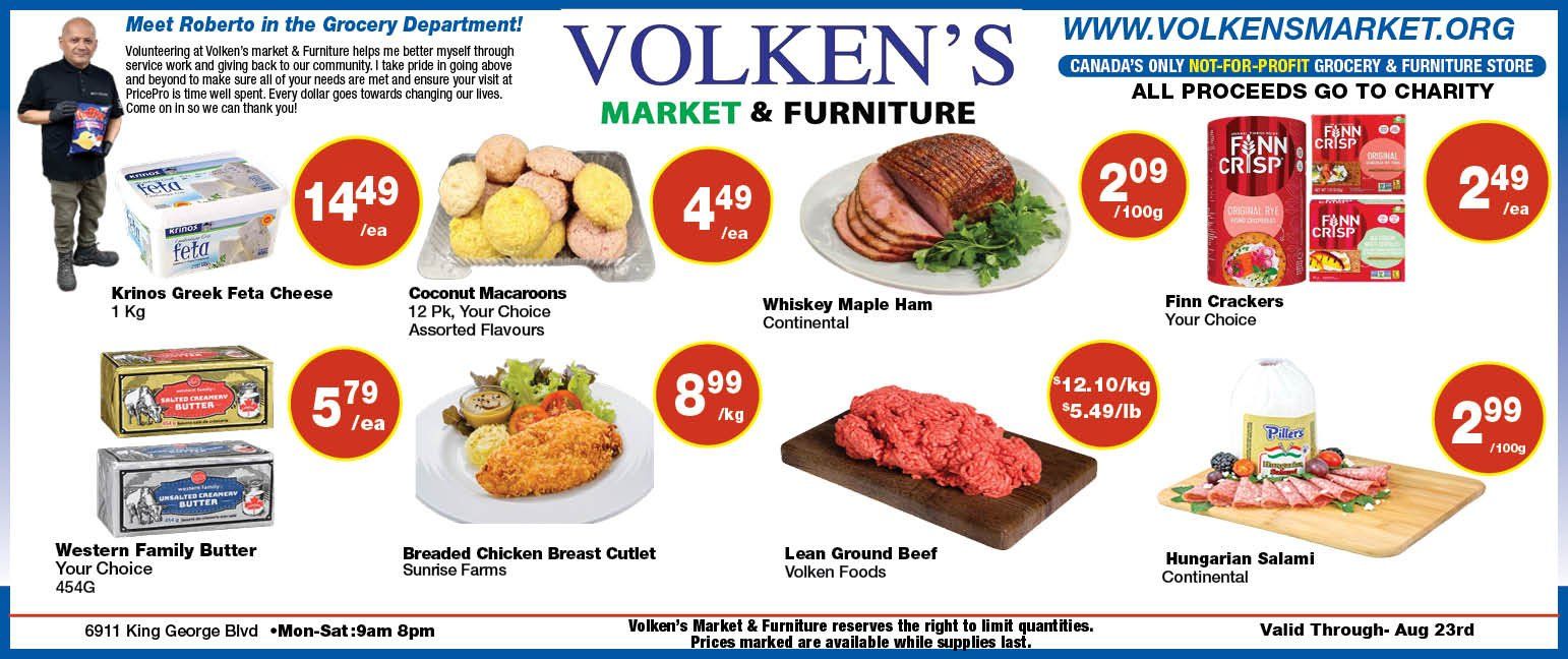 Volken's Market & Furniture Flyer August 17 to 23