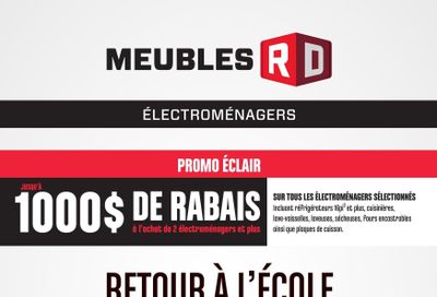 Meubles RD Appliances Flyer August 8 to September 5