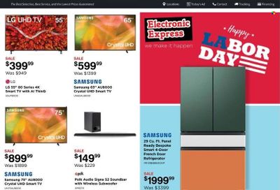 Electronic Express (AL, TN) Weekly Ad Flyer Specials August 21 to August 27, 2022