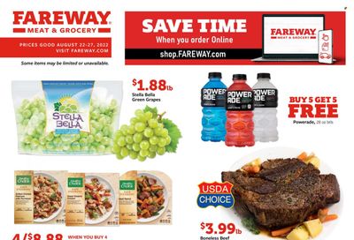 Fareway (IA) Weekly Ad Flyer Specials August 22 to August 27, 2022