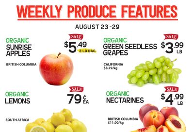 Pomme Natural Market Flyer August 23 to 29