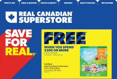 Real Canadian Superstore (West) Flyer August 25 to 31